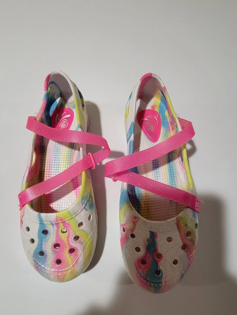 Place Girl's Mary Jane Clog Multicolor Slip-on Shoes Size 3